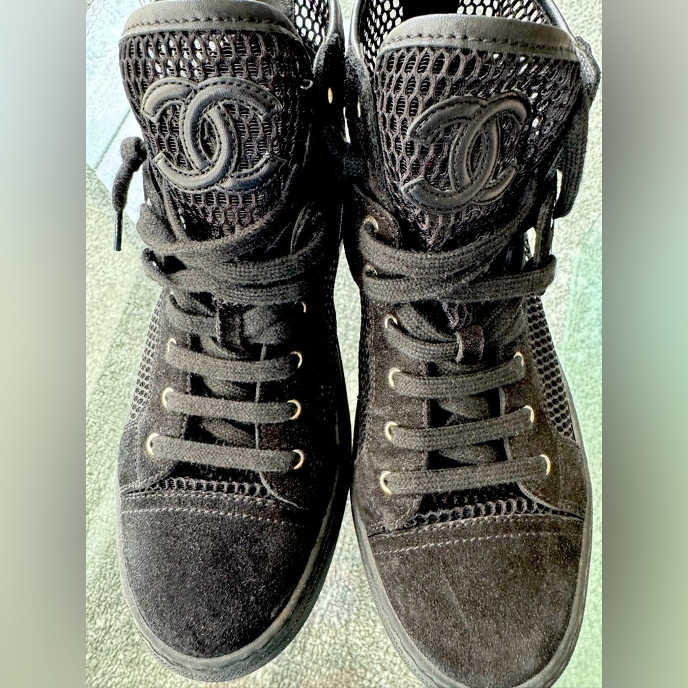 Chanel Mesh Sneakers - Black